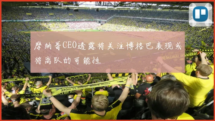 摩纳哥CEO透露将关注博格巴表现或将离队的可能性